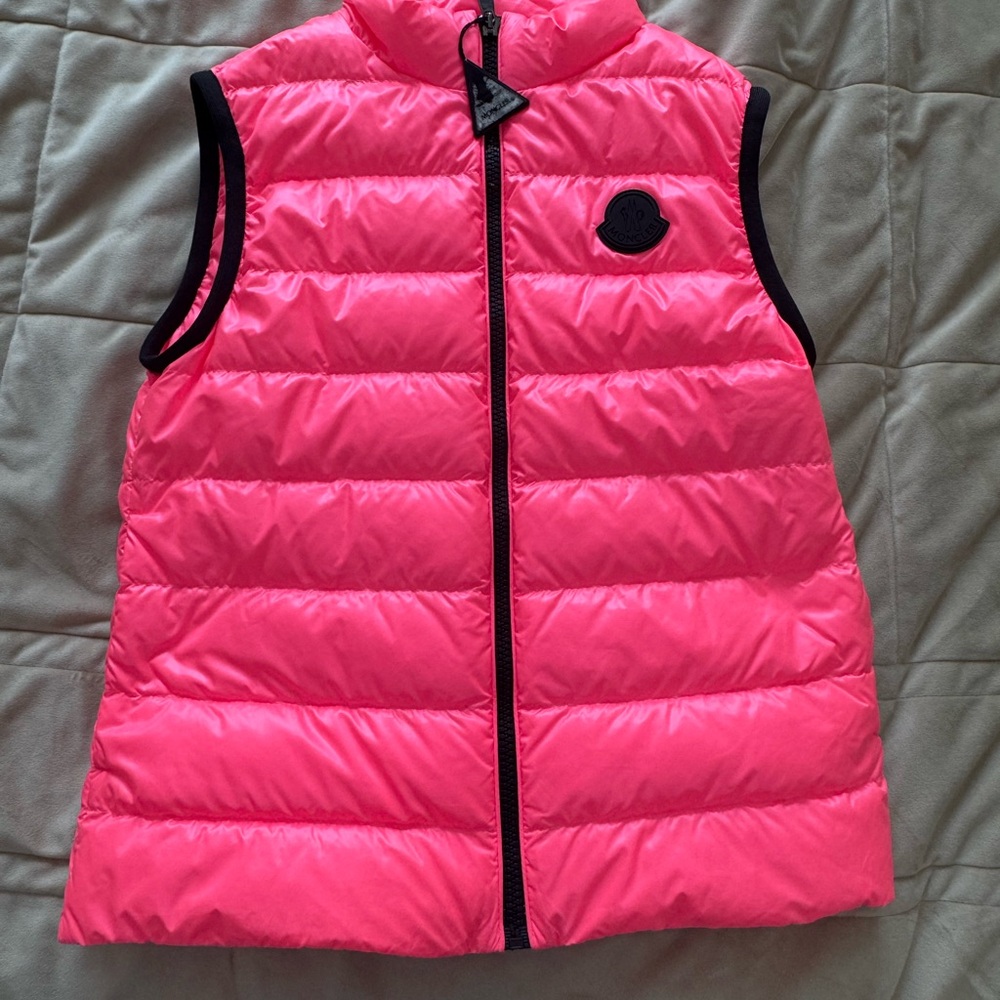 Moncler Neon Pink Puffer Jacket